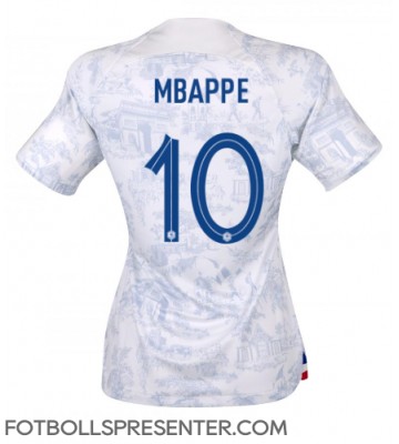 Frankrike Kylian Mbappe #10 Borta Matchtröja Dam VM 2022 Kortärmad